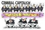 Charge - Capitalismo Canibal Capitalismo Selvagem