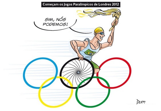 Charge Em Homenagem Aos Atletas Das Paralimpiadas 2012 Materia Incognita